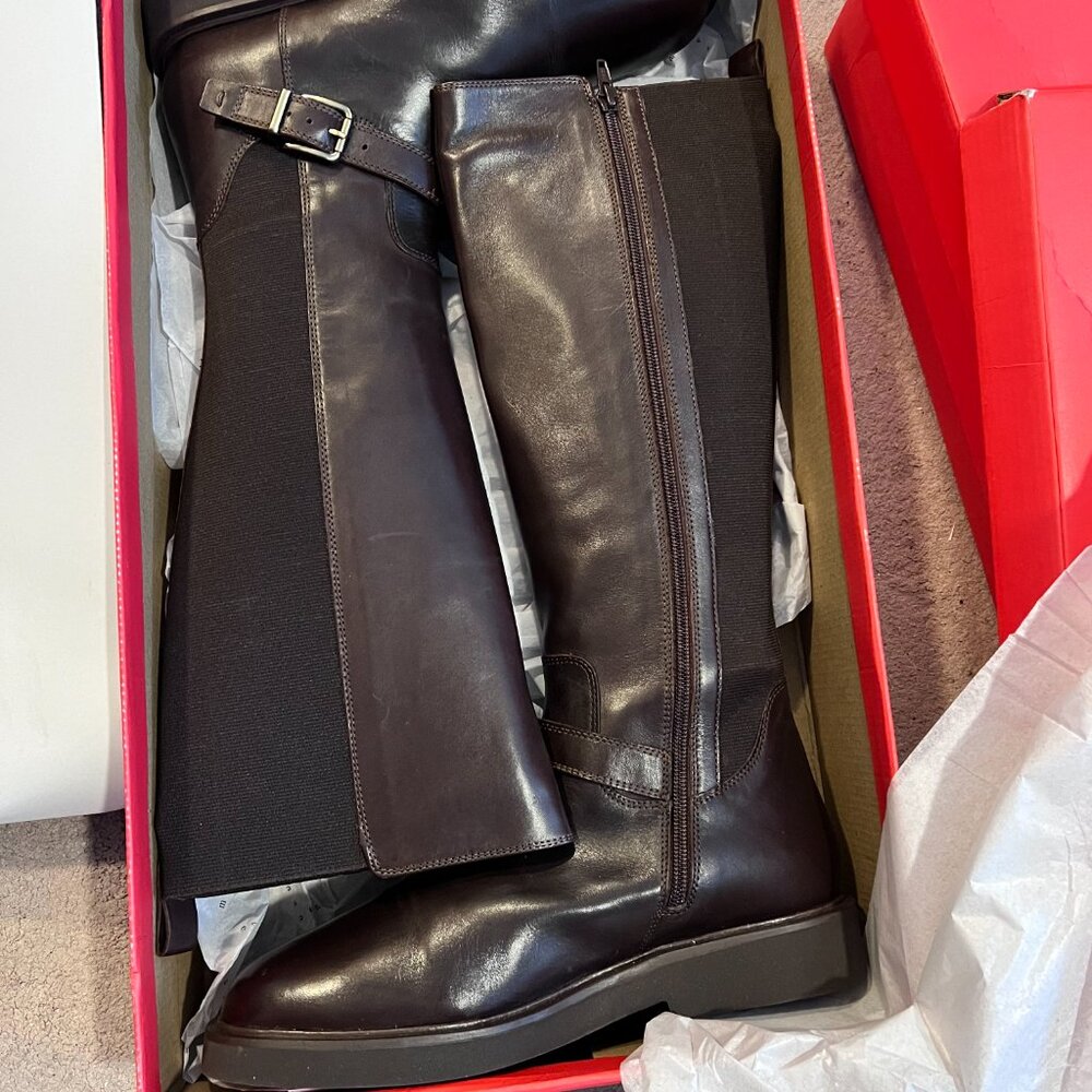 BROWN Maeve Riding Boots by Anthropologie
